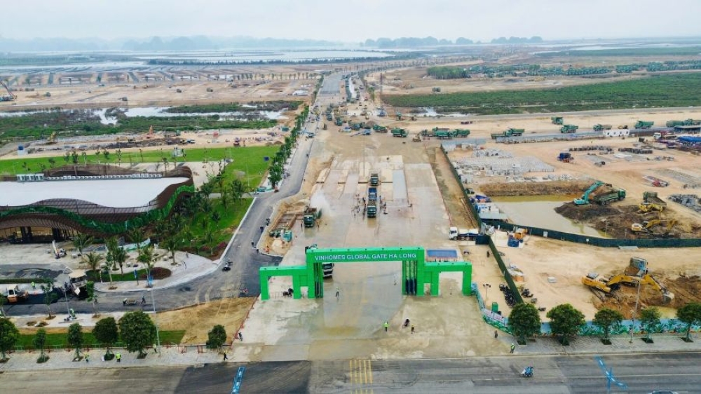 Hình ảnh công trường dự án Vin Hạ Long Xanh